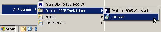 uninstall workstation