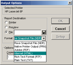 Dialog Output File HTML