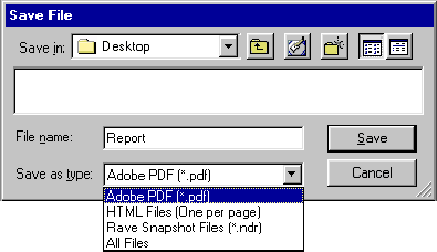 Dialog Save File PDF