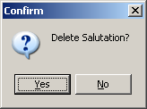 confirm salutation deletion