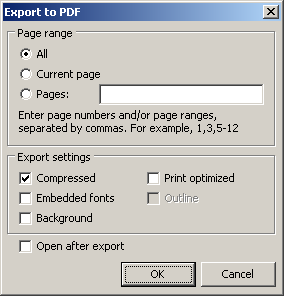 export pdf